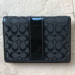 Coach - Black bifold cardholder